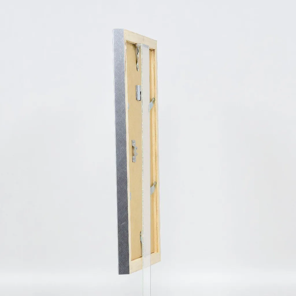 Cornice Argento 25x50 cm in Legno Effect - Design Profilo 41 Elegante - 17