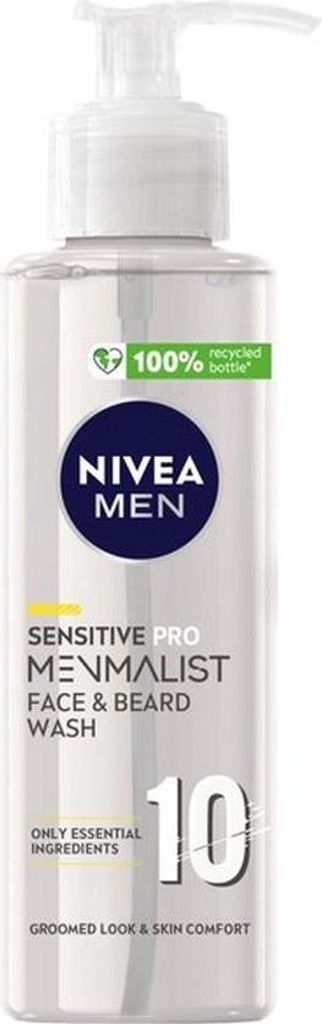 Nivea Men Sensitive Pro-Menmalist- Gesicht & Bart waschen - Produktbild 