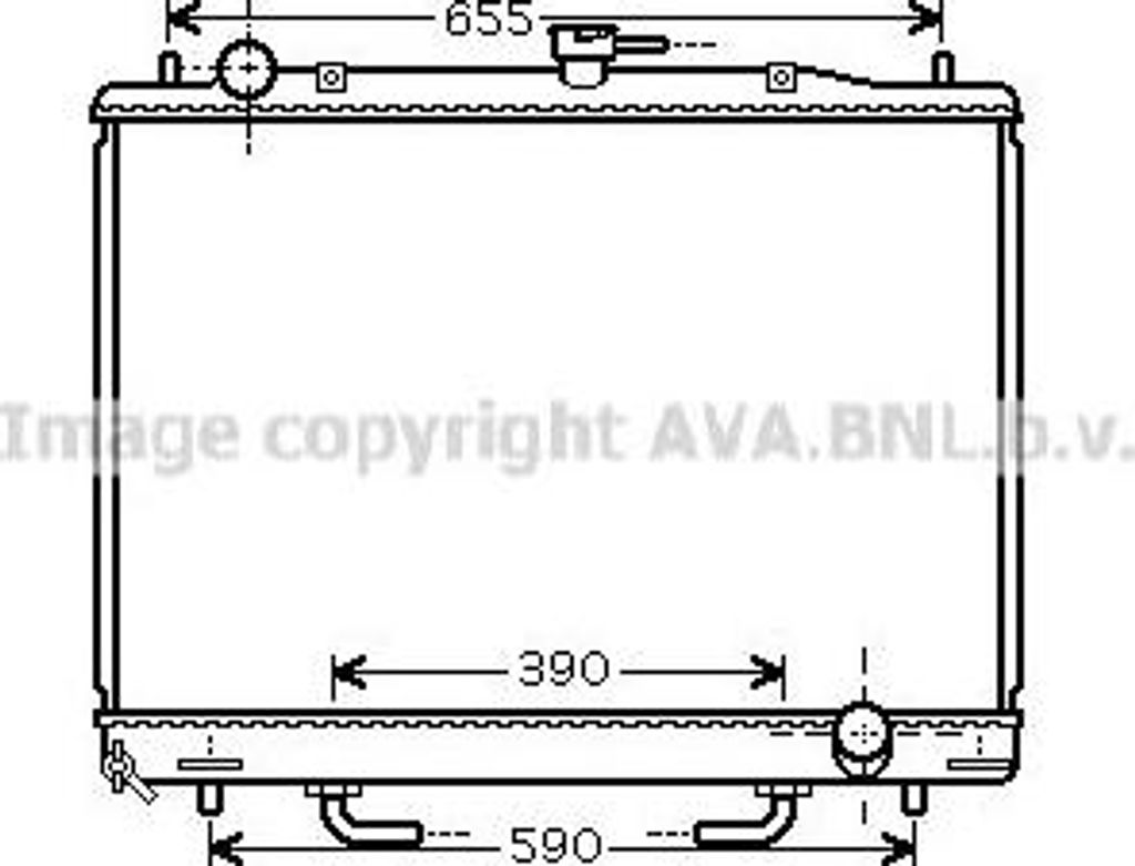 AVA MT2170 Motorkühler OE MB890951 kompatibel mit Pajero