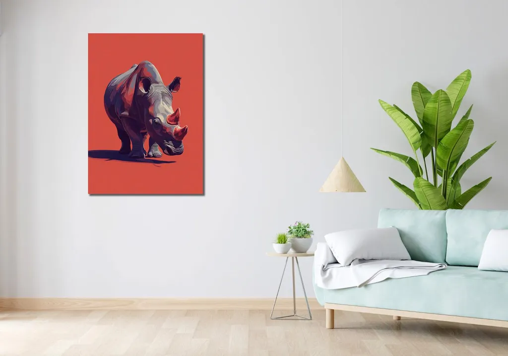 Décorer un grand salon avec l'image Géants en marche format 70x100 cm - 2