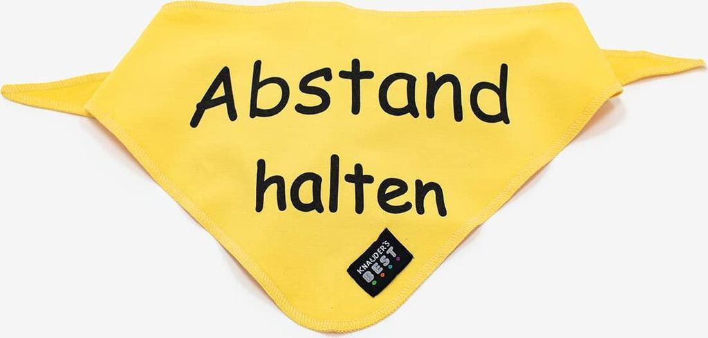 KNAUDER ́S BEST 30030003, Hund, Kopftuch, Gelb, Baumwolle, Elasthan, Einfarbig, Maschinenwäsche