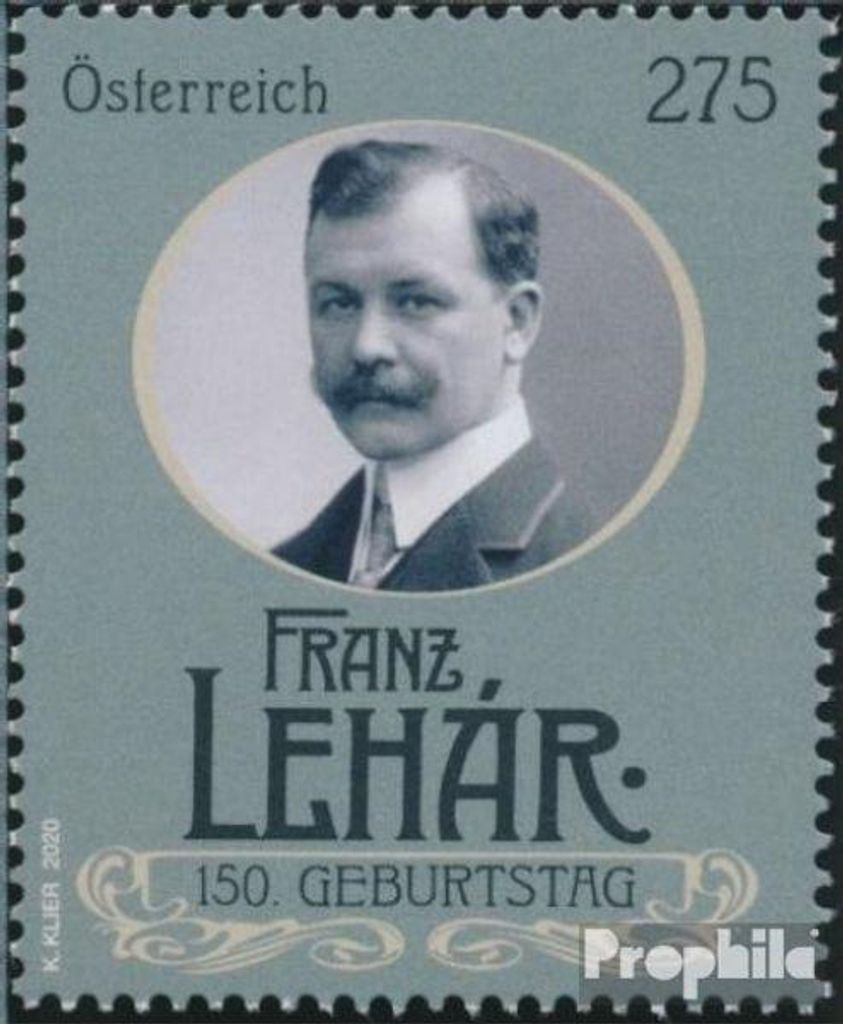 Briefmarken Österreich 2020 Mi 3544 (kompl.Ausg.) gestempelt Franz Lehar