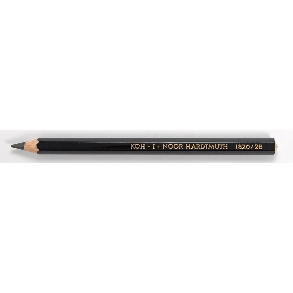 Koh-i-Noor OK10 Graphitstift für Zeichnen und Skizzieren, Härtegrad 2B, sechskantig, 12er Pack