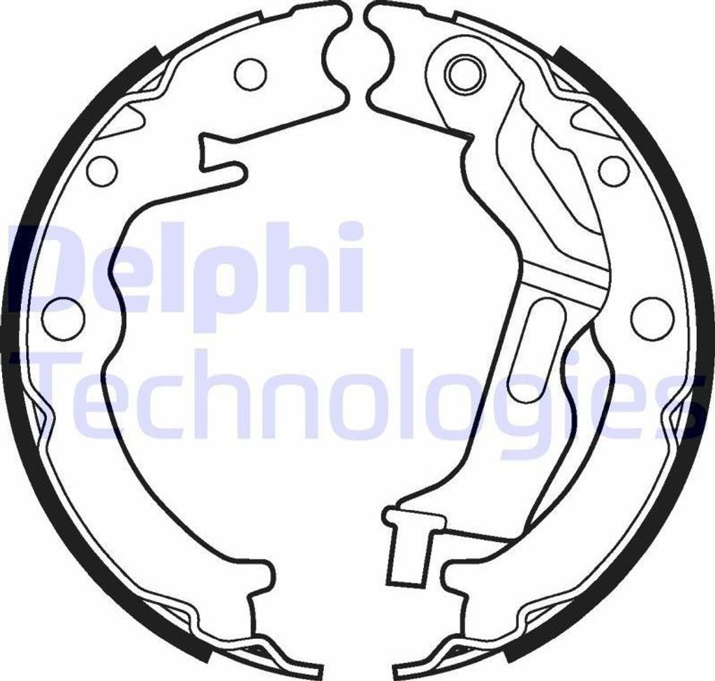 DELPHI LS2025 Handbremsbeläge für CHEVROLET NUBIRA Kombi Produktbild 