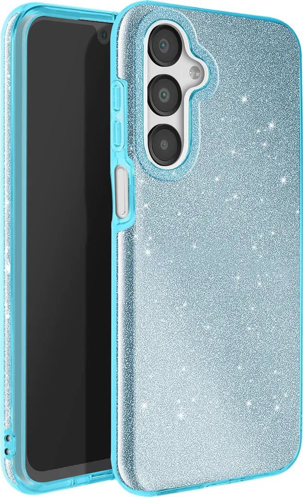 Offerta Cover Samsung A16 Avizar Blu Glitter Antiurto - Prezzo Top