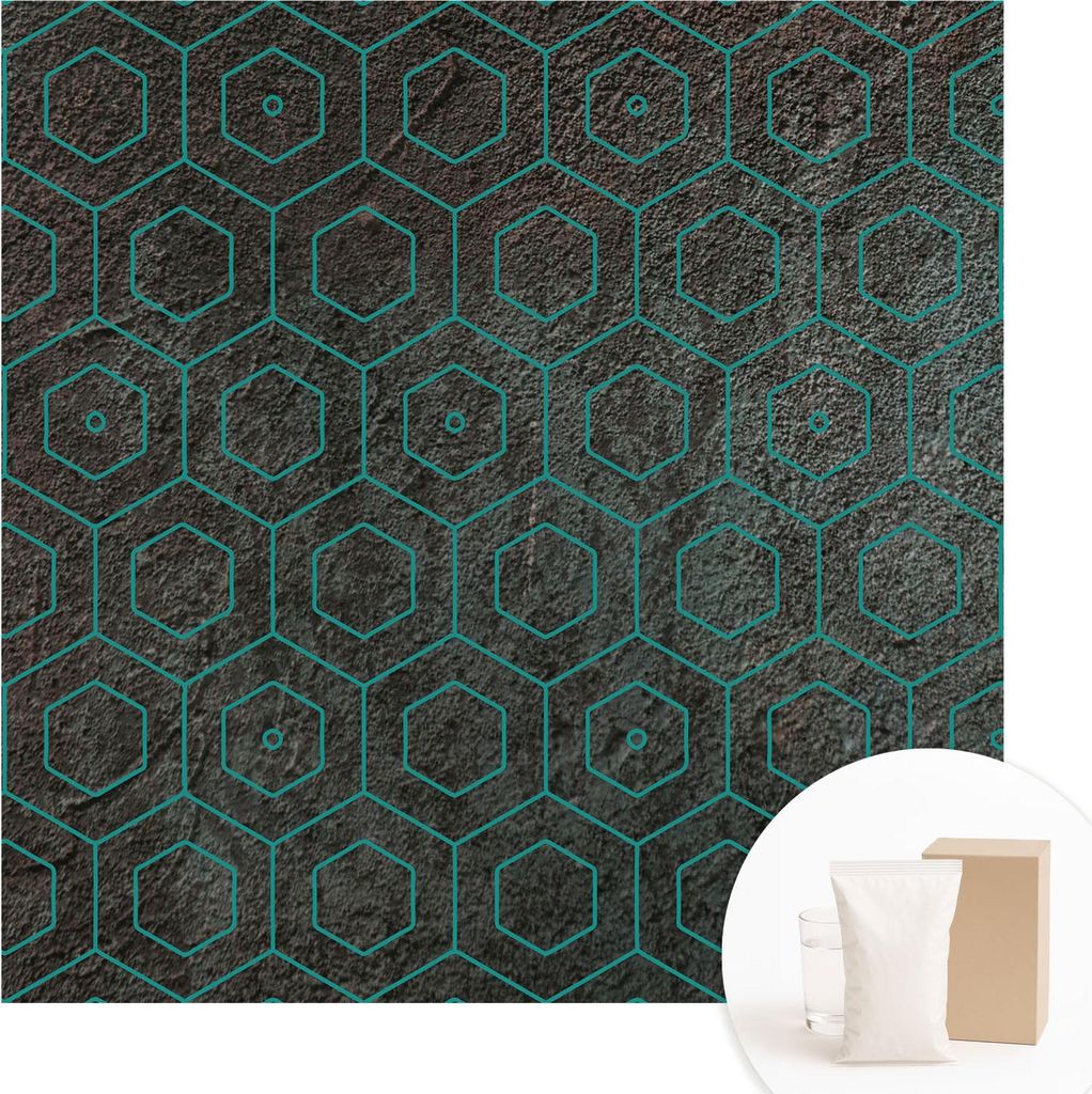 Fototapete - Wandbilder für Wohnzimmer - 250x250 cm - Dekorative Wandfolie - Modernes Design für Wanddekoration - Tapeten für Innenräume - Geom...