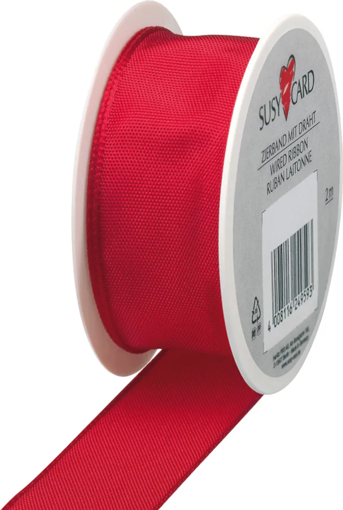 Ruban Décoratif Rouge de Qualité pour Emballage Cadeau et Fêtes DIY
