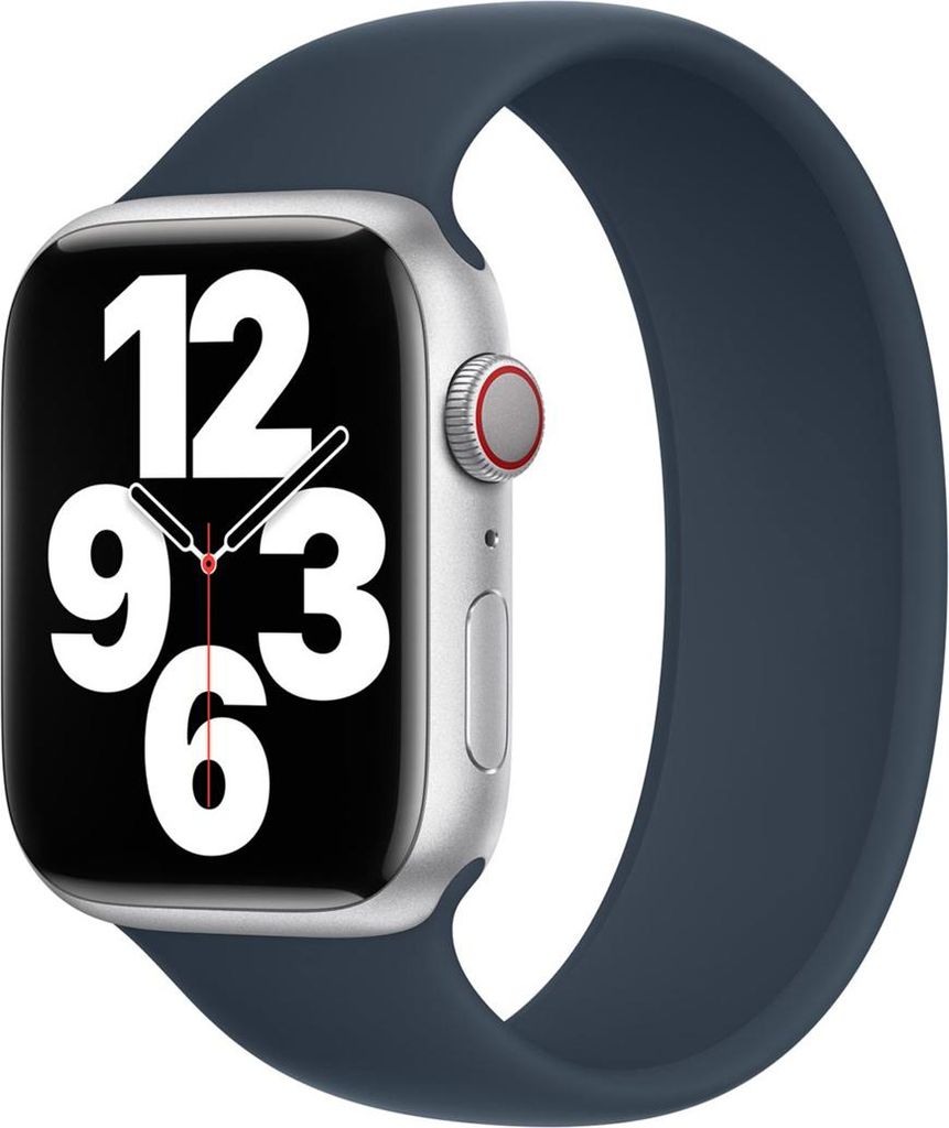 Silikon Solo Loop für das Apple Watch | 38/40/41/42 mm - Größe 6 - Storm Blue