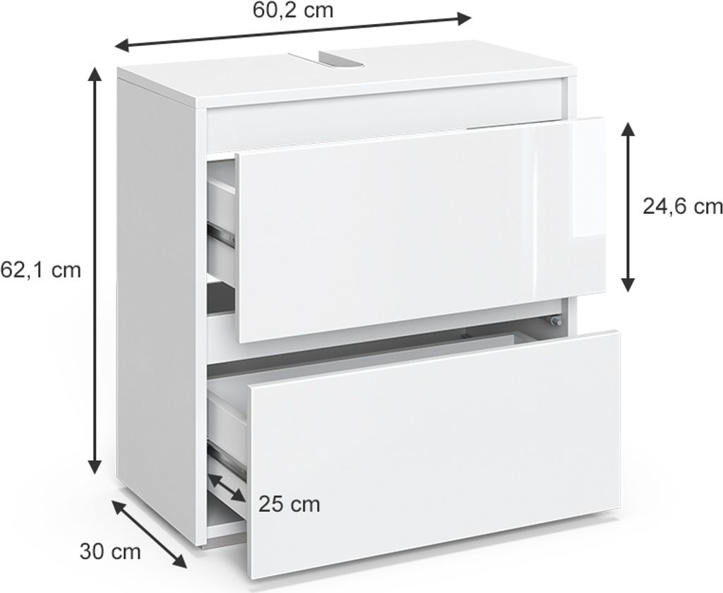 Vicco Sink Base Cabinet Majest, 60.2 X 62.1 | Kaufland.sk