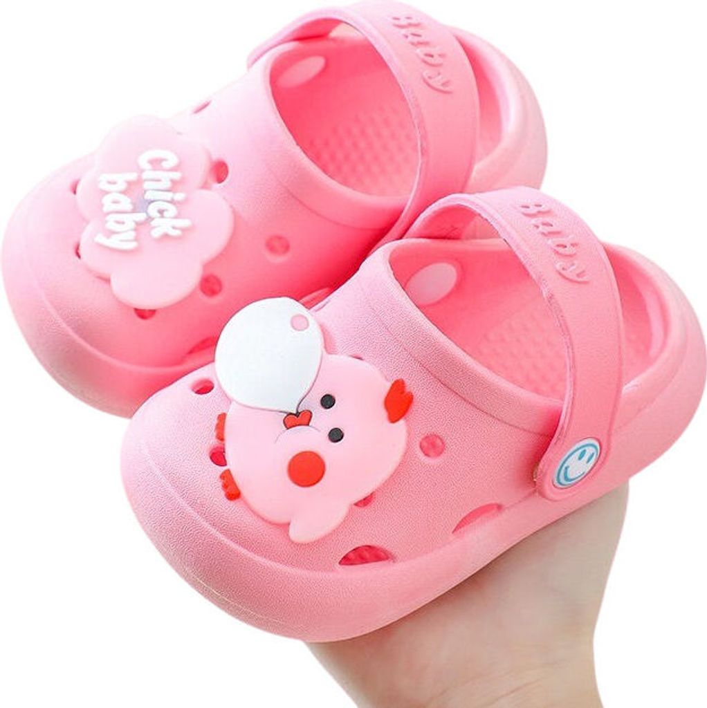Kinder Jungen Mädchen Clogs Badeslipper Pantoletten Hausschuhe ST-702 Rosa Gr.31/32