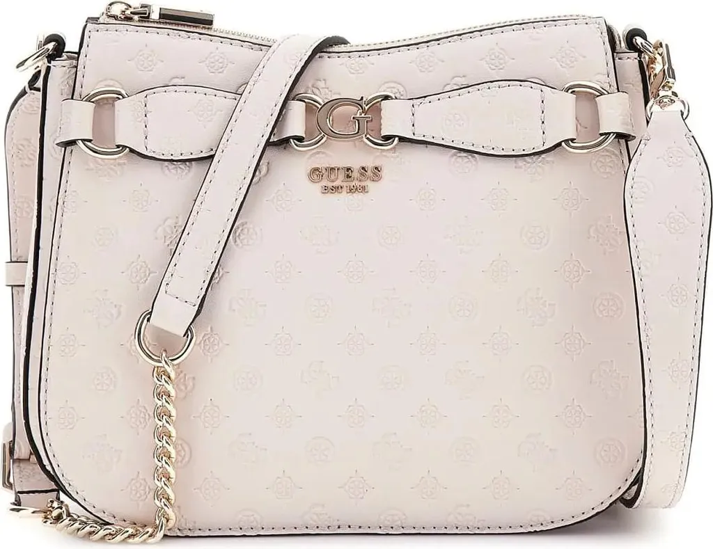 Sac à Main Guess Deesa Taupe : L'Accessoire Idéal pour Sortir en Soirée