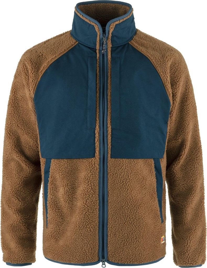 Fjällräven Herren Vardag Pile Fleecejacke Chestnut-Navy M