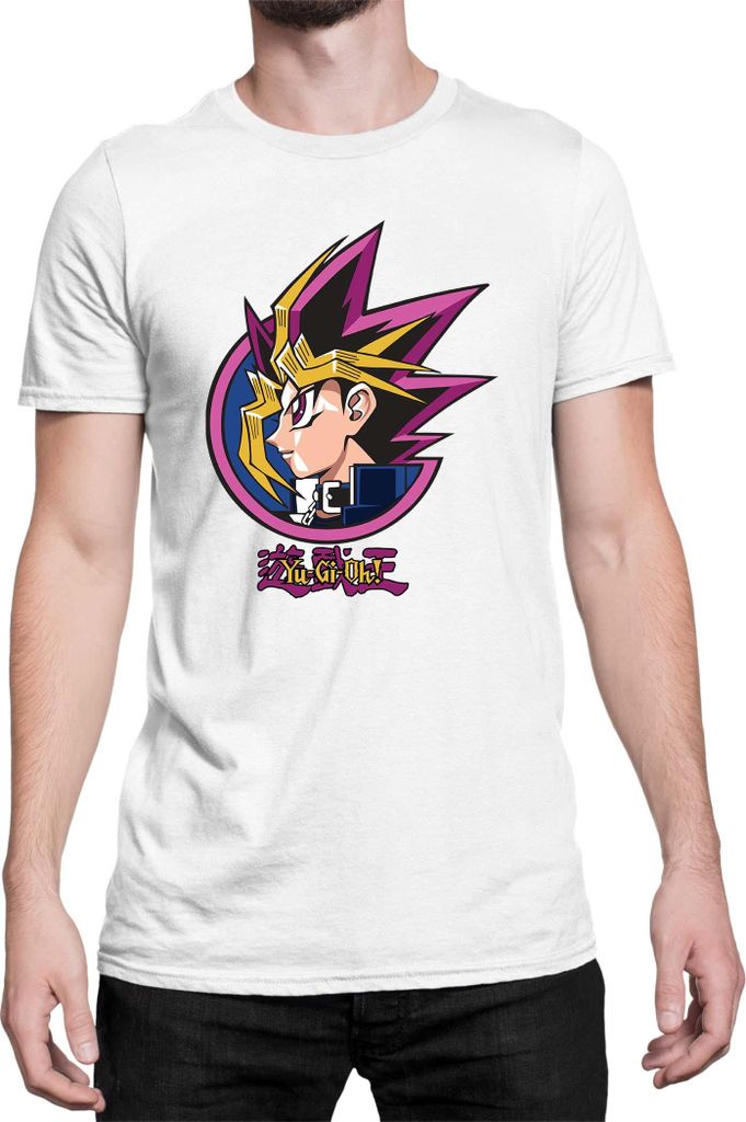 Herren T-Shirt Japan Manga Anime Comics Yu Gi 016, Man L / Weiß