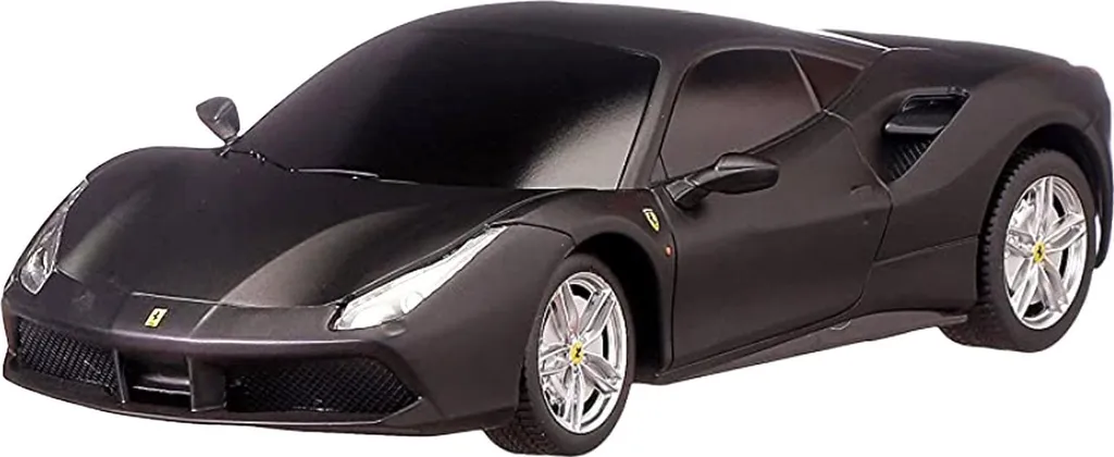 Ferrari 488 GTB Rastar Noire 1:24 - Maquette Pilotable Détails Précis