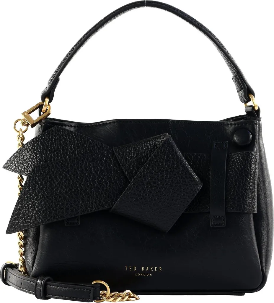 Ted Baker borsetta borsa a tracolla Ssansa Knot Bow Mini Top Handle Bag Black nero
