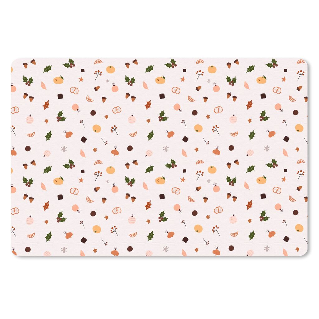 MuchoWow Mauspad Mousepad Winter - Weihnachten - Mistelzweig 27x18 cm - Mousepads - Maus Mat - Pad - Mausunterlage - Büroartikel - Desk Matten
