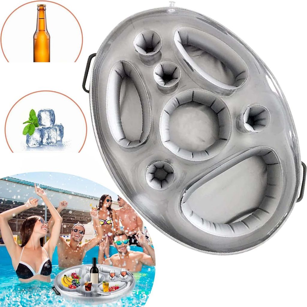 Poolbar, Getränke Snack Halter 2 in 1, 8 Löcher Produktbild 
