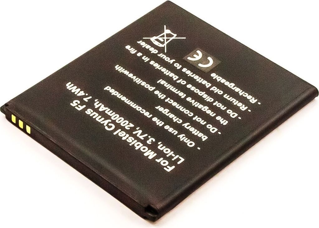 Akku für Mobistel Cynus F5 Li-Ion 3,7 Volt 1700 mAh schwarz.