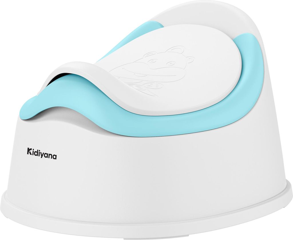 Kidiyana Pot pour enfants avec couvercle - Bleu Image du produit 