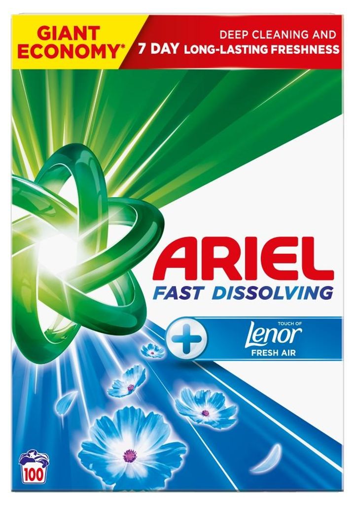 Ariel Universal Lenor Pulver 5,5 kg 100 PD Produktbild 