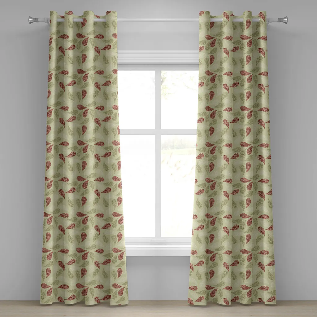 Grand rideau de salon moderne Paisley pour chambre 280 cm x 245 cm