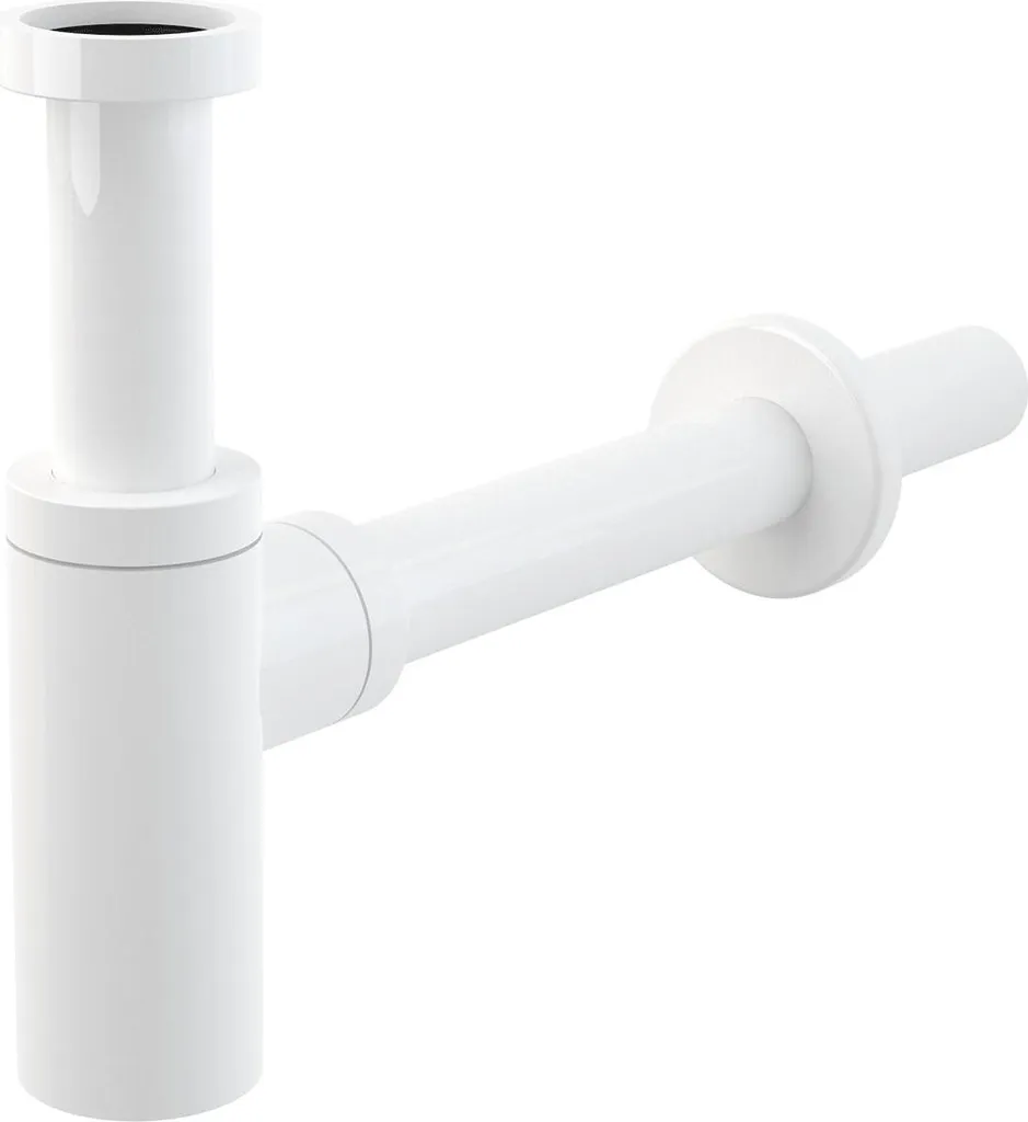 Sifone Lavabo Design Bianco AlcaDrain A400B - Eleganza Minimalista