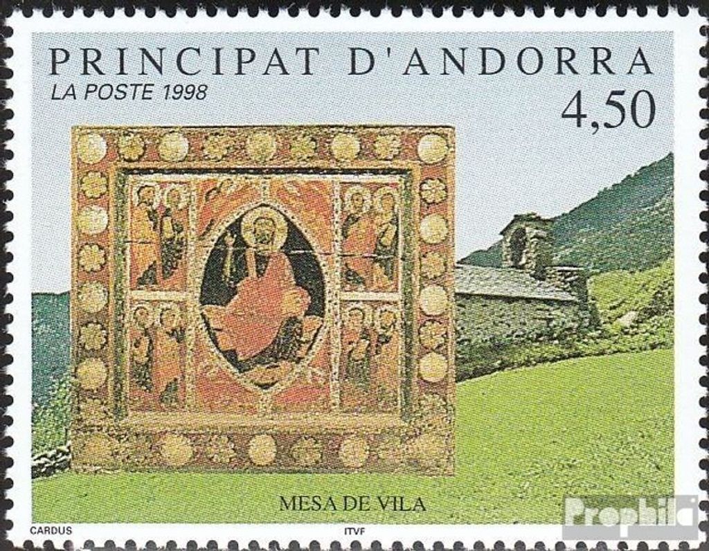 Briefmarken Andorra - Französische Post 1998 Mi 521 (kompl.Ausg.) postfrisch Religiöse Kunst