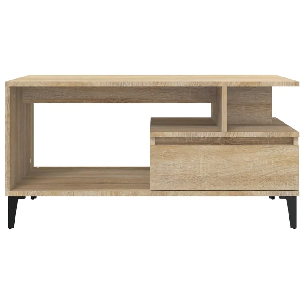 Tavolino Basso SYFAX Rovere Sonoma 90cm - Eleganza per il tuo Living - 4