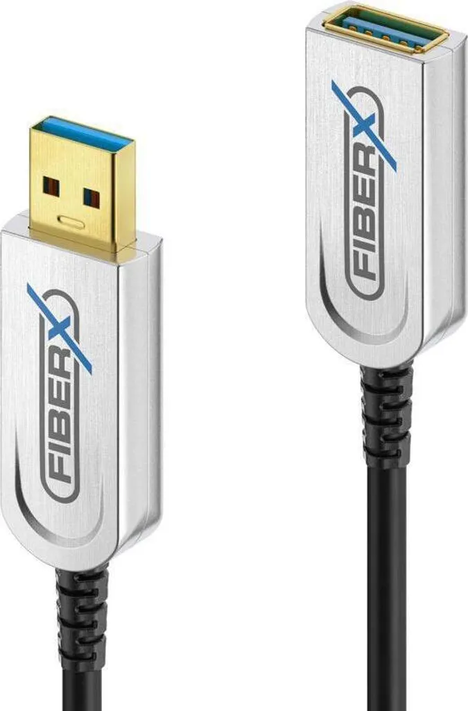 Câble USB 3.0 Ultra Rapide FiberX 3m avec Blindage Renforcé Noir