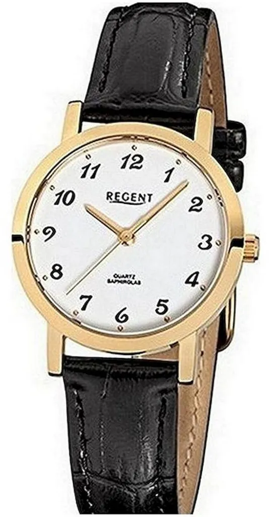 Montre Analogique Femme Regent F-934 avec Cadran Blanc et Chiffres Noirs