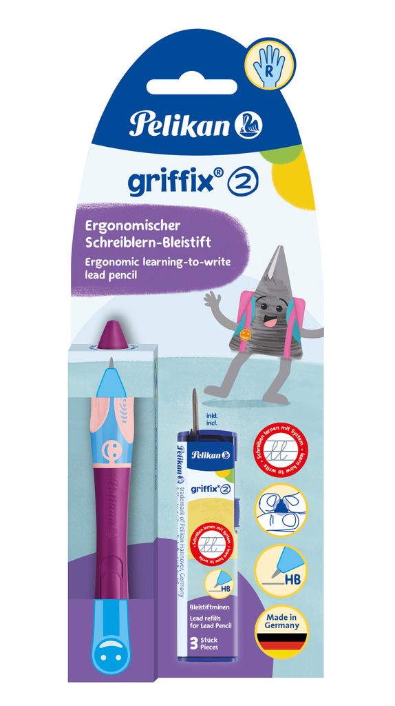 Pelikan griffix® Bleistift für Rechtshänder, Sweet Berry, Produktbild 