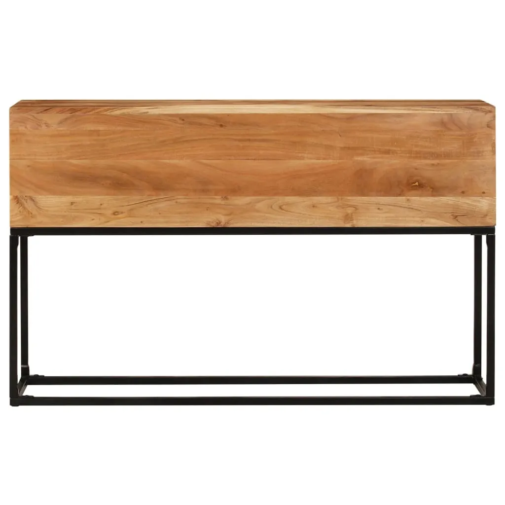 Consolle Ingresso 120x30x75 Acacia Massiccia | Tavolo Slim Design