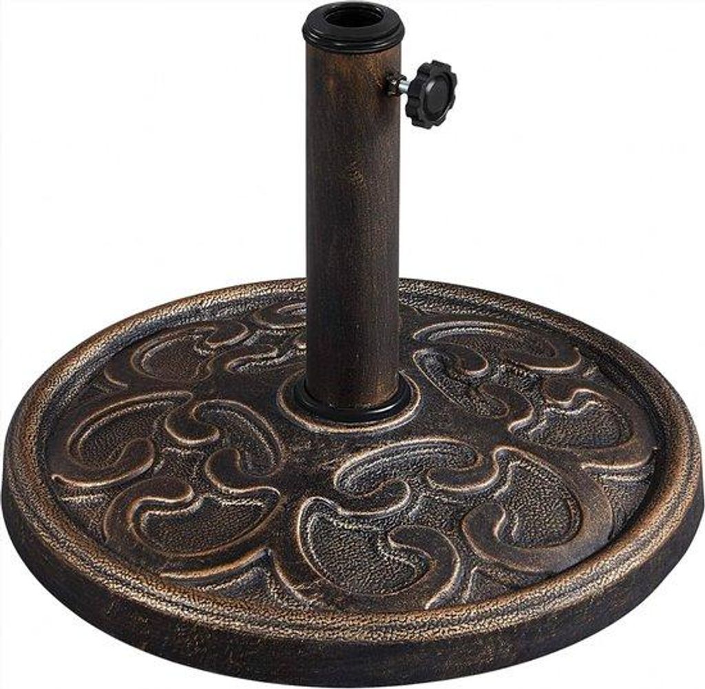 Parasolhalter Bronze Stabiler Balkon Terras Gartenhalter (38/48 mm Stab)