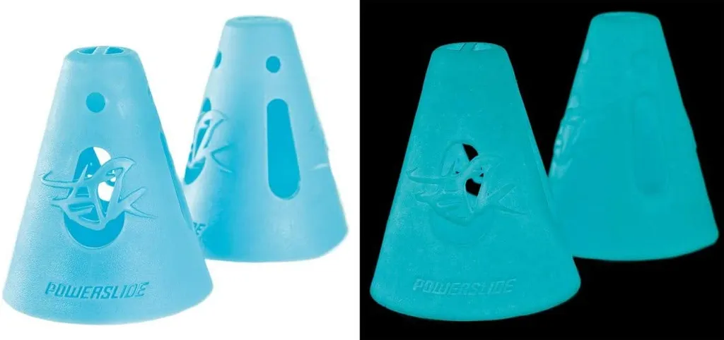 Plots de roller slalom lumineux Powerslide FSK - Pack de 10 pièces