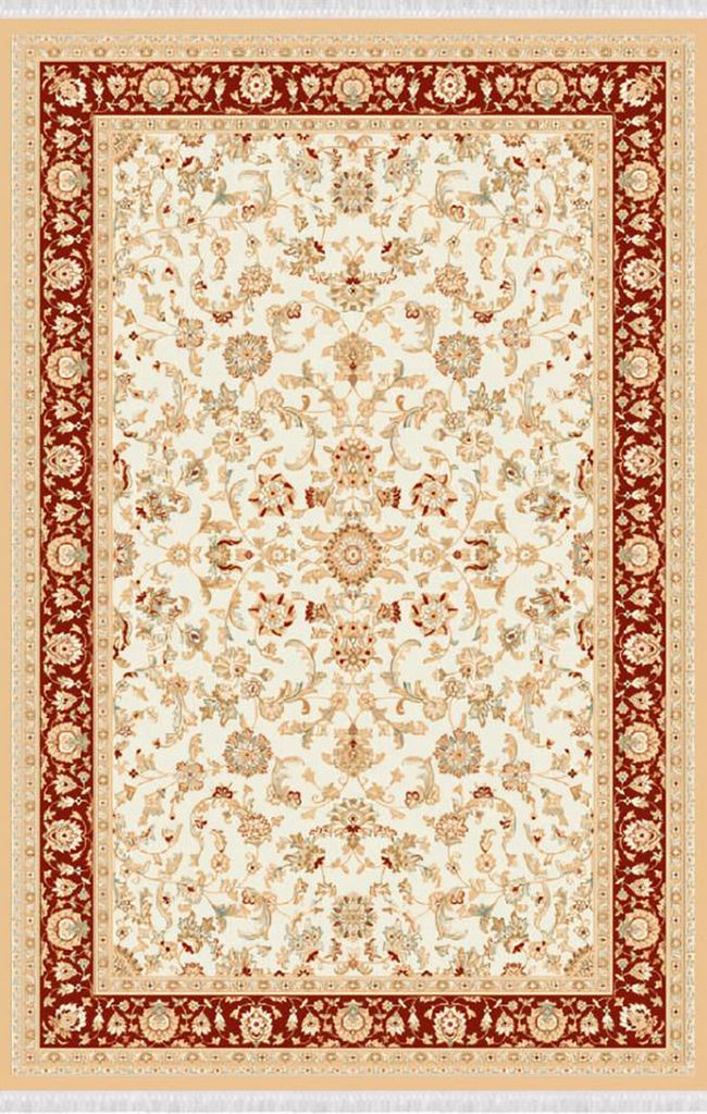 Teppiche Flachgewebe Teppich Abstrakte Designer Orientteppich 150x233 Rot Beige