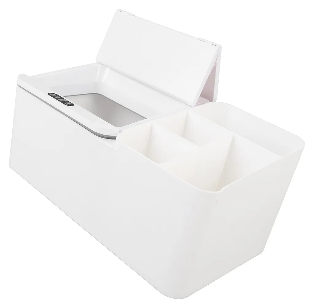 Boîte de rangement intelligente à induction pour bureau multi-compartiments - 16