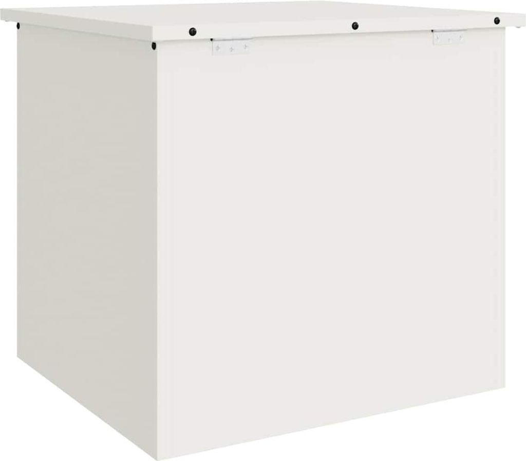 Außenlagerbox Weiß 55 x 50,5 x 50 cm Stahl