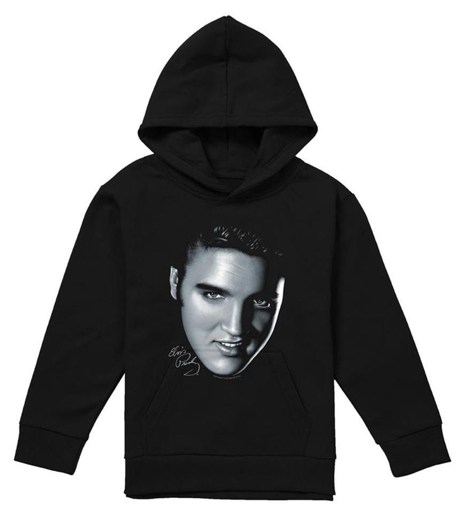 Elvis Presley - Kapuzenpullover für Kinder TV33131 (116) (Schwarz)