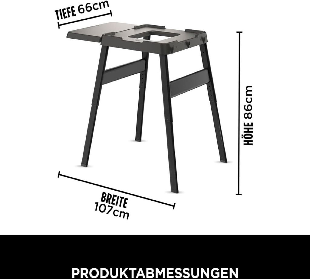 Ninja Woodfire 4718J800EUUK Höhenverstellbarer Ständer Produktbild 14