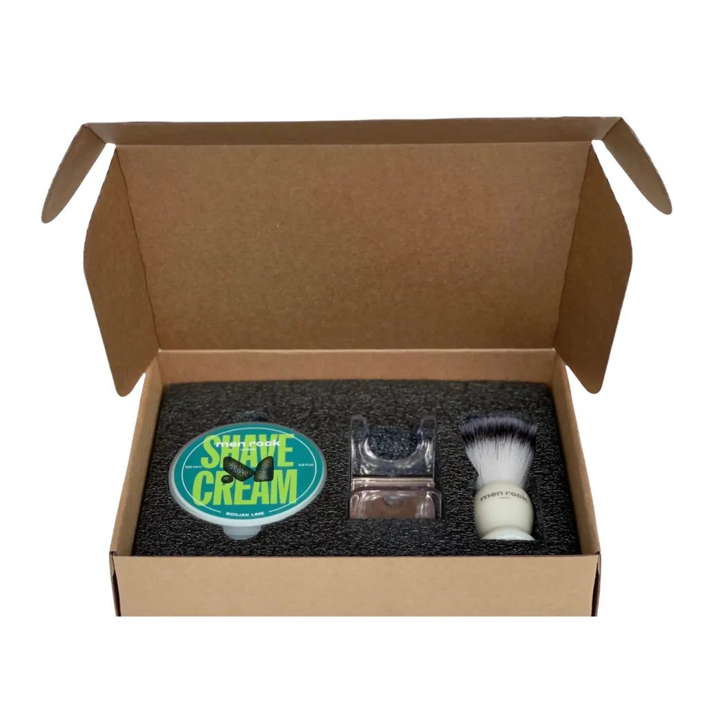 Coffret de rasage au citron vert de Sicile kit complet pour homme