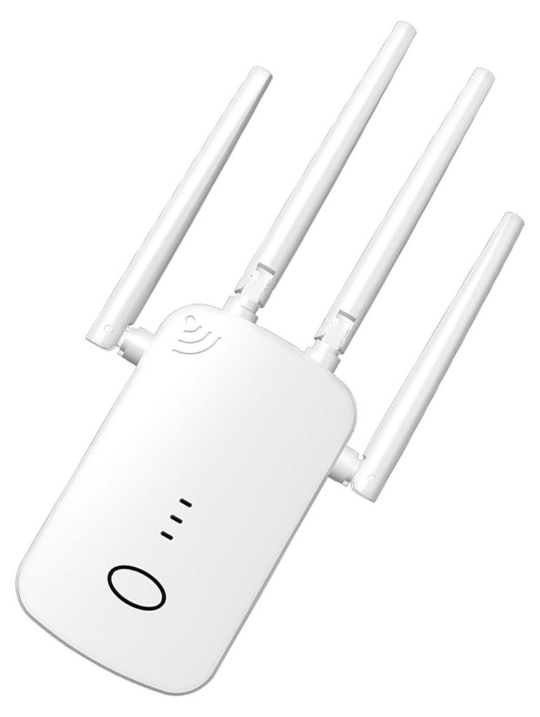 1200 Mbit/s WLAN-Verstärker mit 4 Hochleistungsantennen – Signalverstärker für zu Hause mit großer Reichweite, EU-Stecker