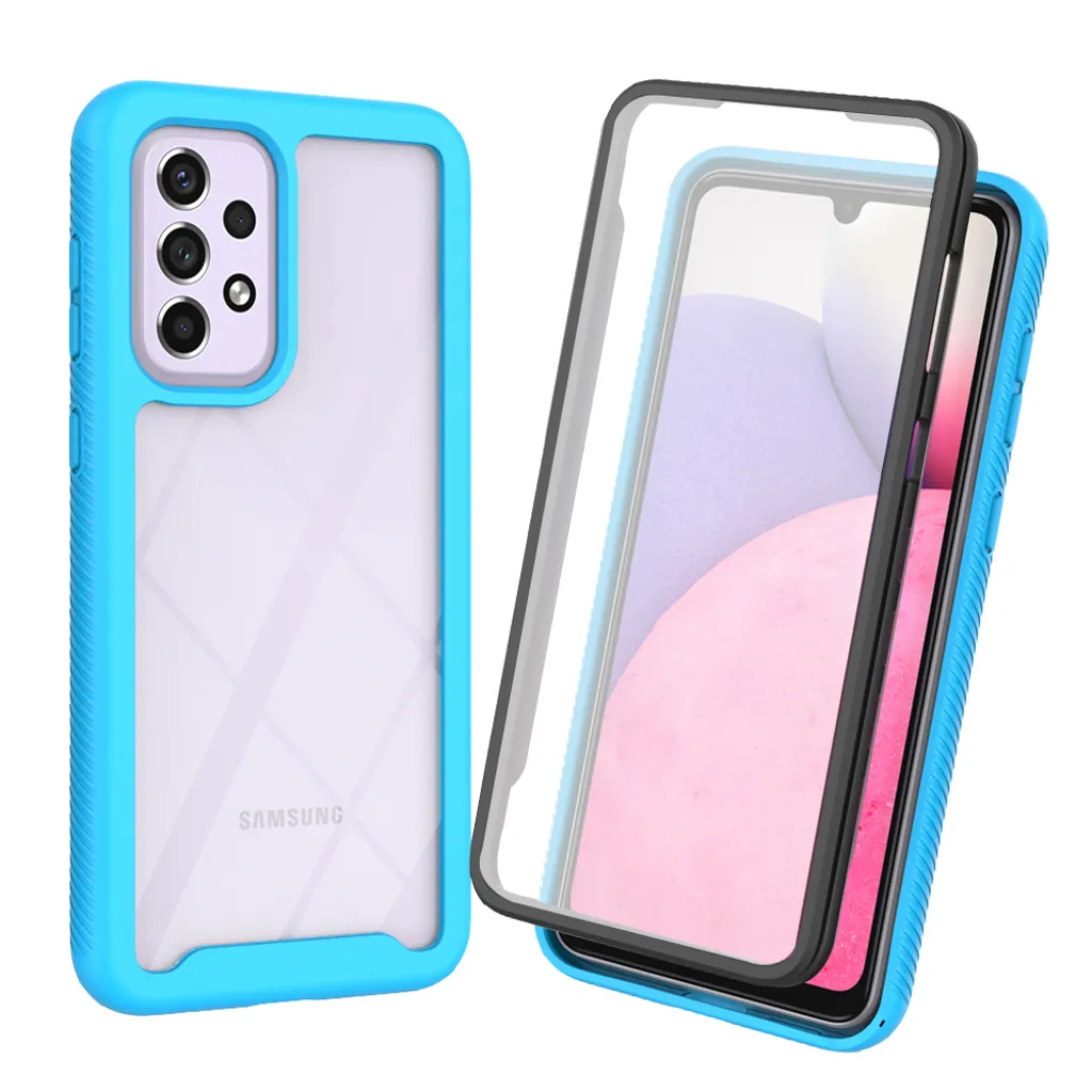 Custodia Samsung A53 5G Blu: Protezione 360° con Screen Protector
