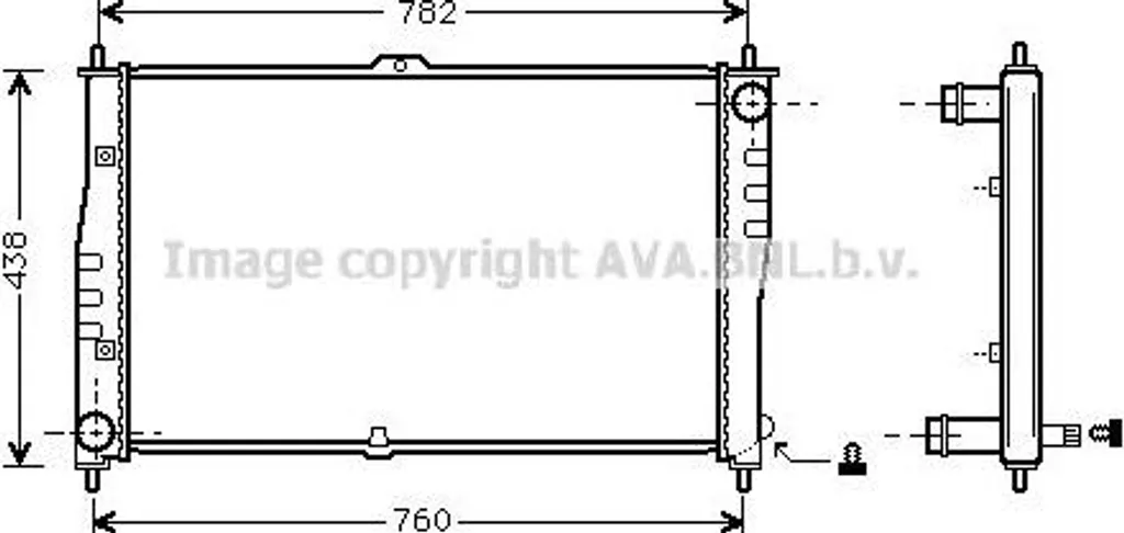 Radiateur de remplacement pour Kia Carnival - Solution refroidissement AVA