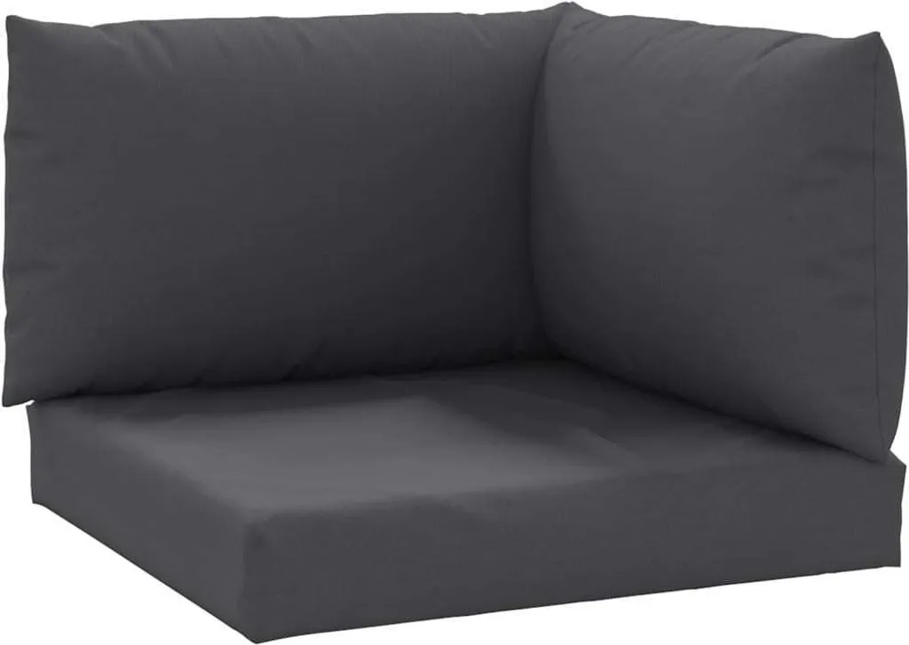 vidaXL Cuscino Pallet 3 pezzi in tessuto Oxford antracite