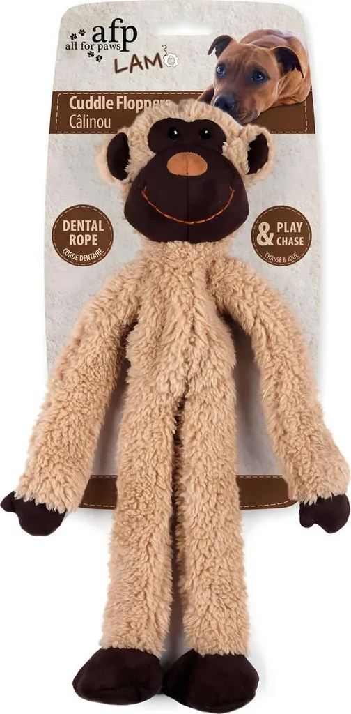 OFFERTA AFP Dog Toy Flopper Lana 43cm - Gioco Interattivo Squeaky - 4