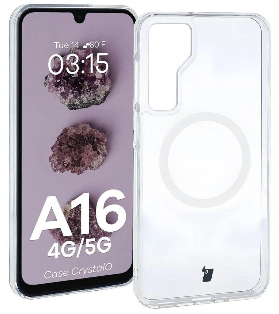 Bizon Case CrystalO Magnetic Samsung Galaxy A16 4G/5G klar