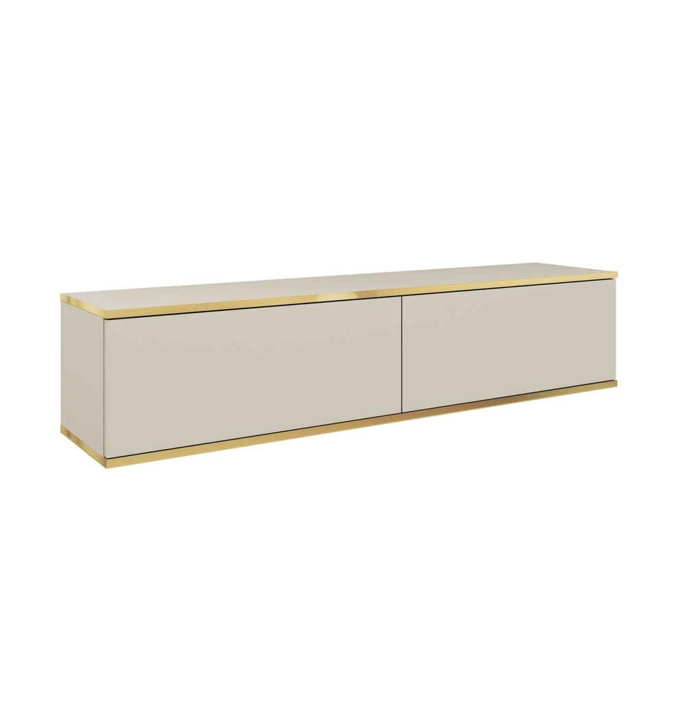 AX LIVING Lowboard TV Orkis 135 cm Modern und Funktional, Beige