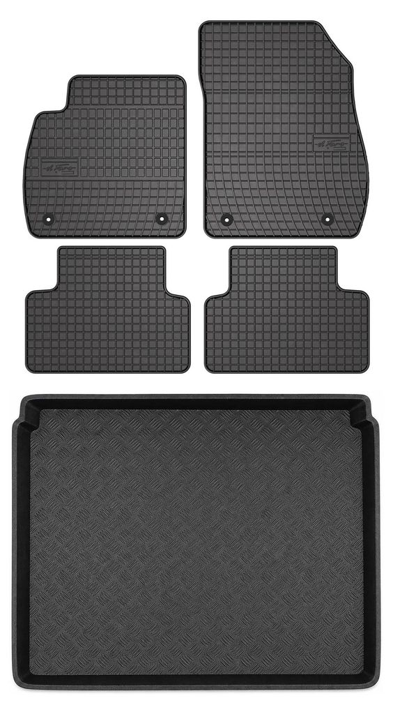 Gummimatten + Kofferraumwanne für Opel Zafira C 2012-2018 Produktbild 