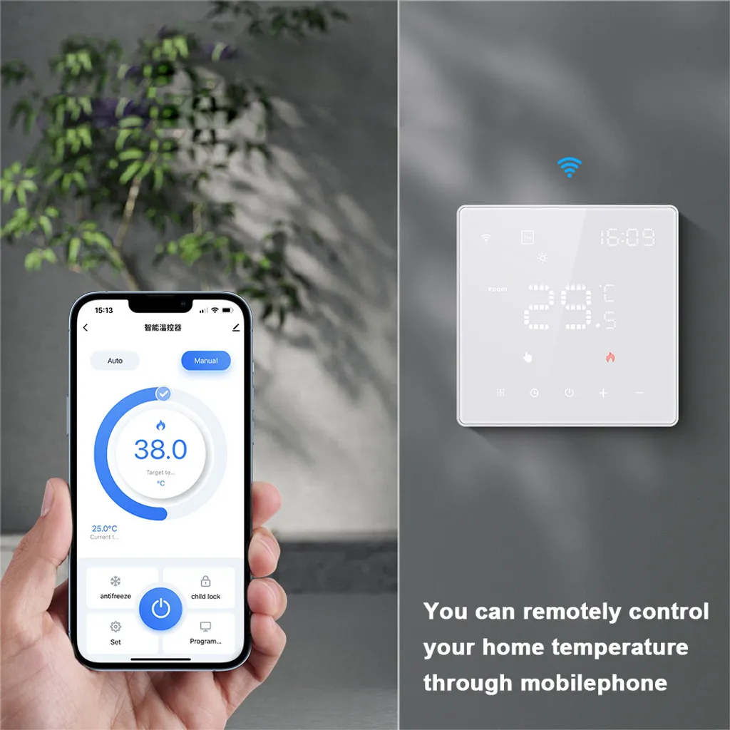 Thermostat tactile Wi-Fi programmable pour gestion de chauffage - 3