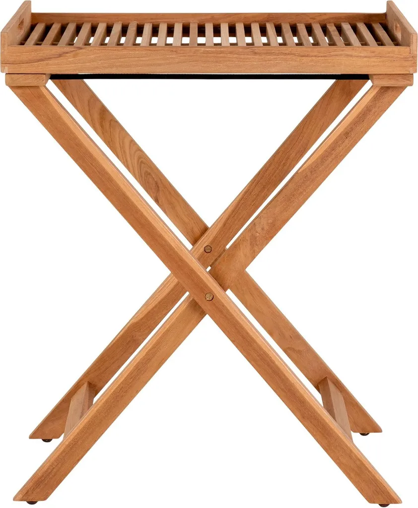 Table d'Appoint Ronda en Teck : Gain de Place et Durabilité pour Petit Espace